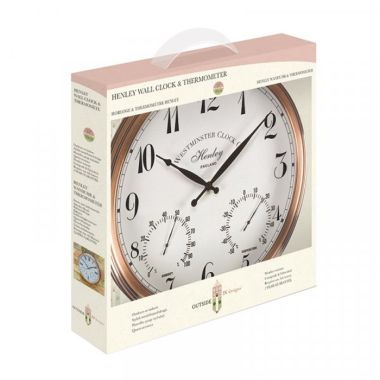 Smart Garden Outside In Henley Wall Clock and Thermometer
