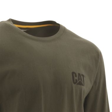 CAT Men’s Trademark Banner Long Sleeve T-Shirt – Chive