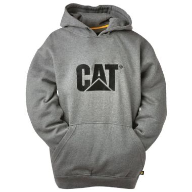 CAT Men’s Trademark Hooded Sweatshirt - Heather Grey