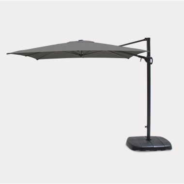 Kettler Square Free Arm Parasol, Taupe Grey – 2.5m