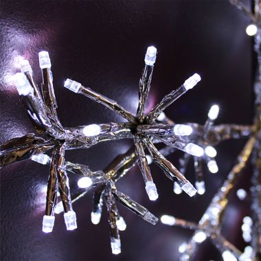 Lumineo Cool White Starburst Snowflake LED Light Figure – 48cm