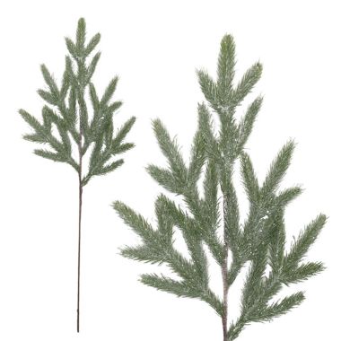 Green Frosted Fir Branch - 70cm