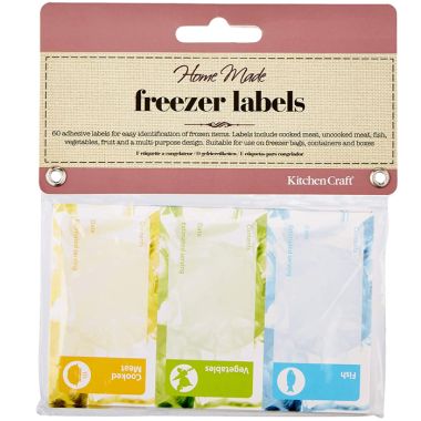 KitchenCraft Home Made Assorted Freezer Labels - Pack of 60