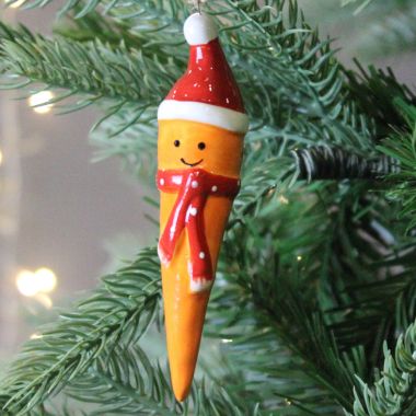 Carrot Christmas Decoration - 10cm