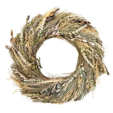 Round Wreath Natural - 34cm
