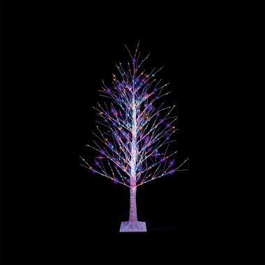 Premier LED Birch Tree, Rainbow - 1.5m