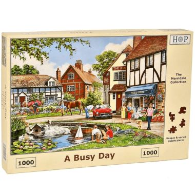 House Of Puzzles The Merridale Collection MC469 A Busy Day Jigsaw Puzzle - 1000 Piece
