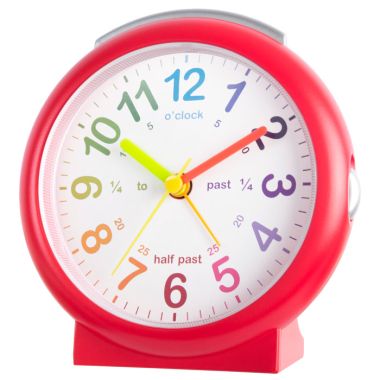 Acctim Lulu Time Teacher Alarm Clock - Red