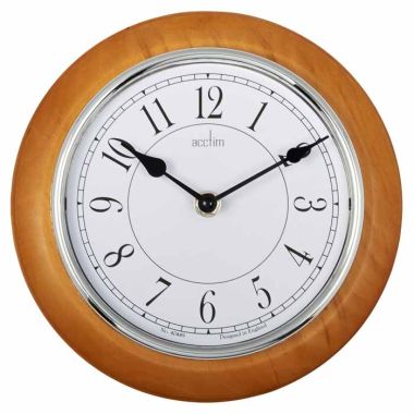 Acctim Newton Wall Clock, Light Wood - 20.5cm