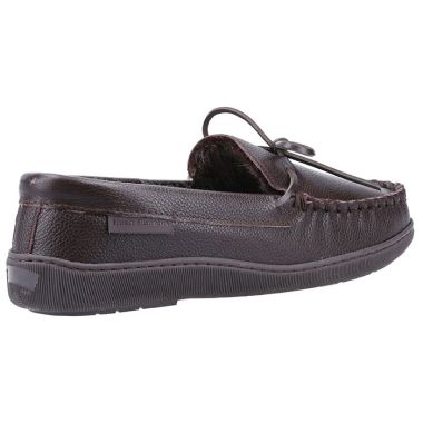 Hush Puppies Men’s Ace Leather Slippers - Brown