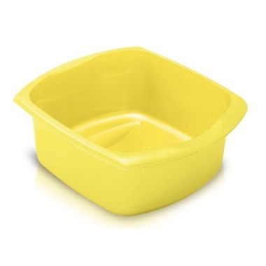 Addis Rectangular Washing-Up Bowl, 9.5 Litre - Yellow