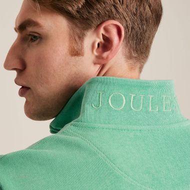 Joules Men's Alistair Quarter Zip Sweatshirt - Soft Green