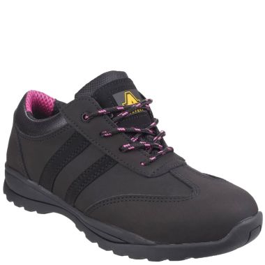 Amblers Women's FS706 Sophie Safety Trainers - Black/Pink