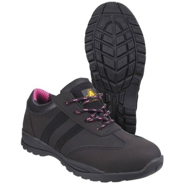 Amblers Women's FS706 Sophie Safety Trainers - Black/Pink