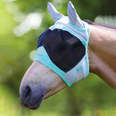 Shires Air Motion Fly Mask with Ears – Aqua