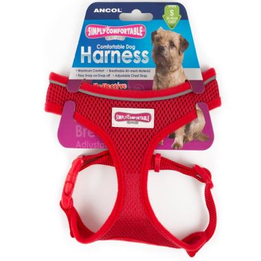 Ancol Comfort Mesh Harness, Red - Small