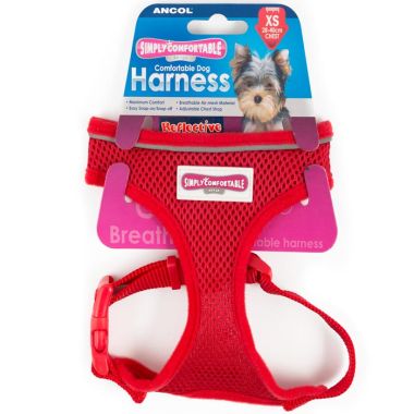Ancol Comfort Mesh Harness, Red - XSmall