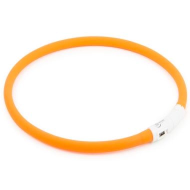 Ancol USB Flashing Dog Collar Band - Orange