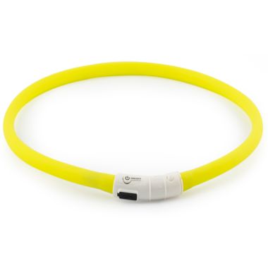 Ancol USB Flashing Dog Collar Band - Yellow