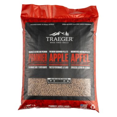 Traeger Natural Hardwood Pellets, 9kg - Apple