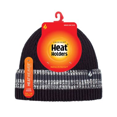 Heat Holders Men's Arran Thermal Hat - Denim
