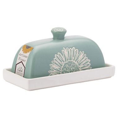 The English Tableware Company Artisan Flower Butter Dish