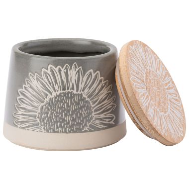 The English Tableware Company Artisan Flower Canister - Grey