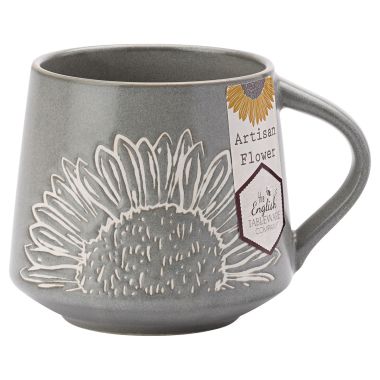 The English Tableware Company Artisan Flower Mug - Grey