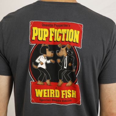 Weird Fish Men's Pup Fiction Graphic T-shirt - Navy