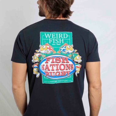 Weird Fish Men's Fish Nations 24 Graphic T-Shirt - Navy