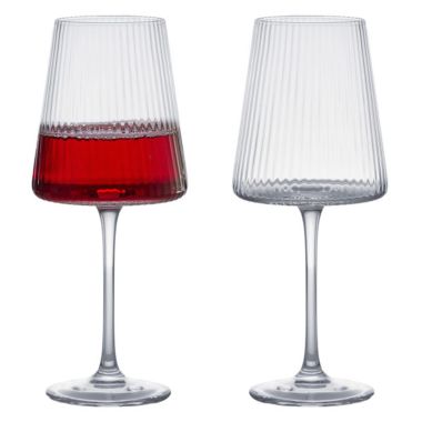 Anton Studio Designs Empire Wine Glasses, Pack of 2 – Clear