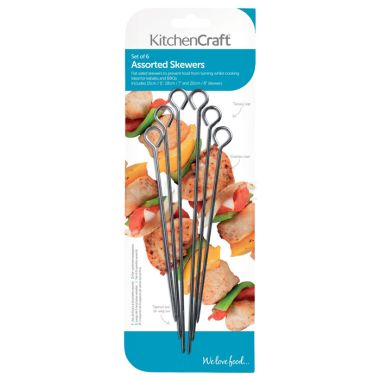 KitchenCraft Assorted Skewers- Pack of 6
