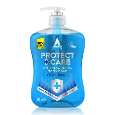 Astonish Protect & Care Anti-bacterial Handwash, Original - 650ml