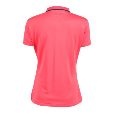 Shires Aubrion Young Rider Poise Tech Polo Shirt - Coral
