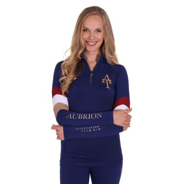 Shires Aubrion Women's Team Long Sleeve Base Layer - Navy