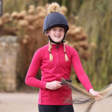 Shires Aubrion Young Rider Non-Stop Jacket - Cerise