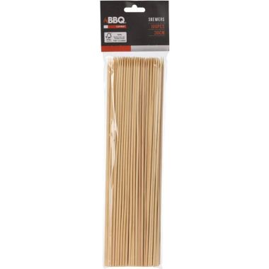 BBQ Bamboo Skewers, 30cm - Pack of 100