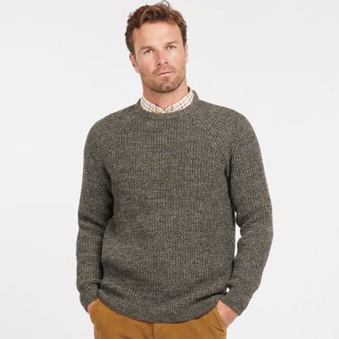 Barbour Horseford Crew Neck Sweater - Olive