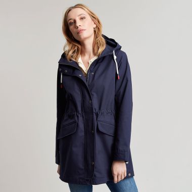  Joules Women's Barford Raincoat - French Navy