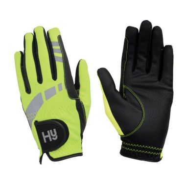 Hy5 Extreme Reflective Softshell Gloves - Yellow