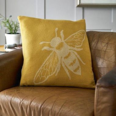 The Lyndon Company Acrylic Reversible Cushion - Bee