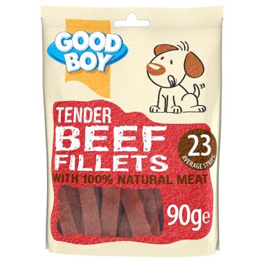 Good Boy Tender Beef Fillets - 10 Pack