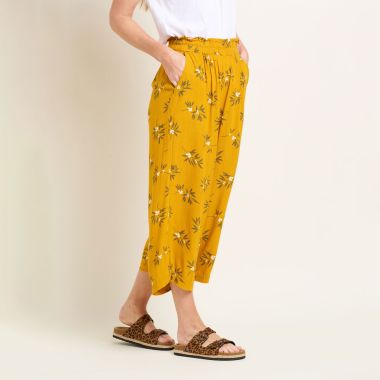 Brakeburn Women's Berry Culotte Trousers - Yellow