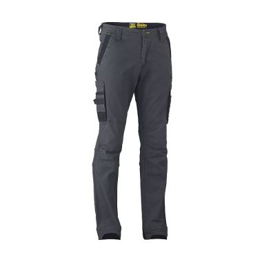 Bisley Workwear Men’s Flex & Move Stretch Utility Cargo Trousers – Charcoal
