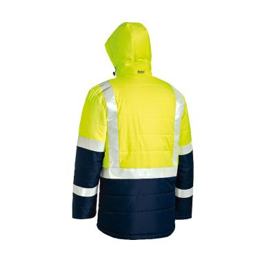 Bisley Workwear Men's Taped Two Tone Hi-Vis Puffer Jacket – Yellow