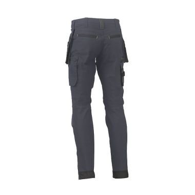 Bisley Workwear Men's Flex & Move Stretch Utility Cargo Trousers with Holster Pockets – Charcoal