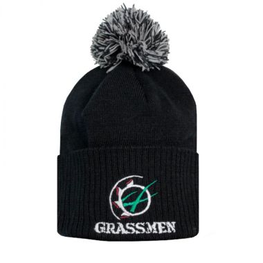 Grassmen Bobble Hat - Black 