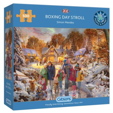 Gibsons Boxing Day Stroll Jigsaw Puzzle - 500 Pieces