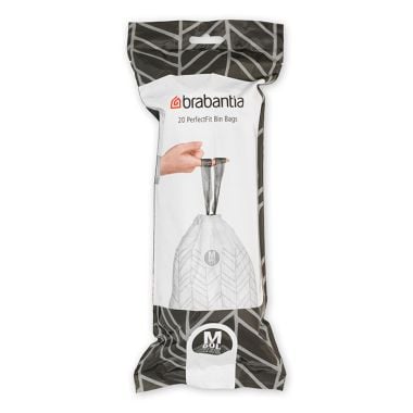 Brabantia Perfect Fit ‘M’ Bin Liner Rolls, 60 Litres – 20 pack