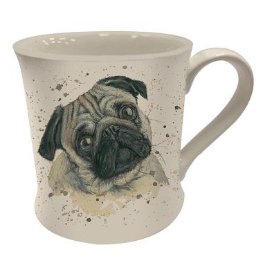 Bree Merryn Fine China Mug, 250ml – Peggy the Pug
